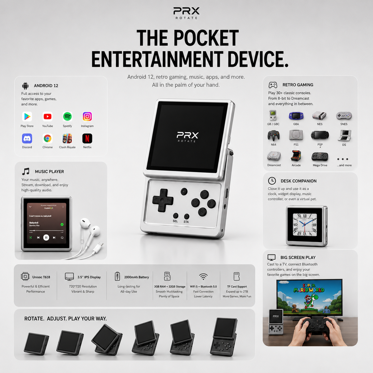 PRX Rotate - Pocket Entertainment Device